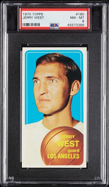 1970 Topps Jerry West No. 160 PSA 8