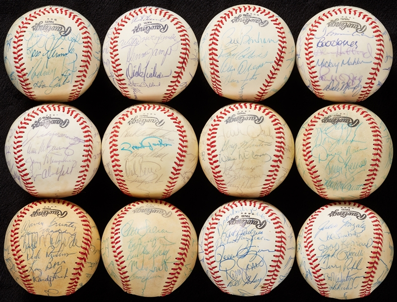 1979 National League Team-Signed Baseballs Group (12)
