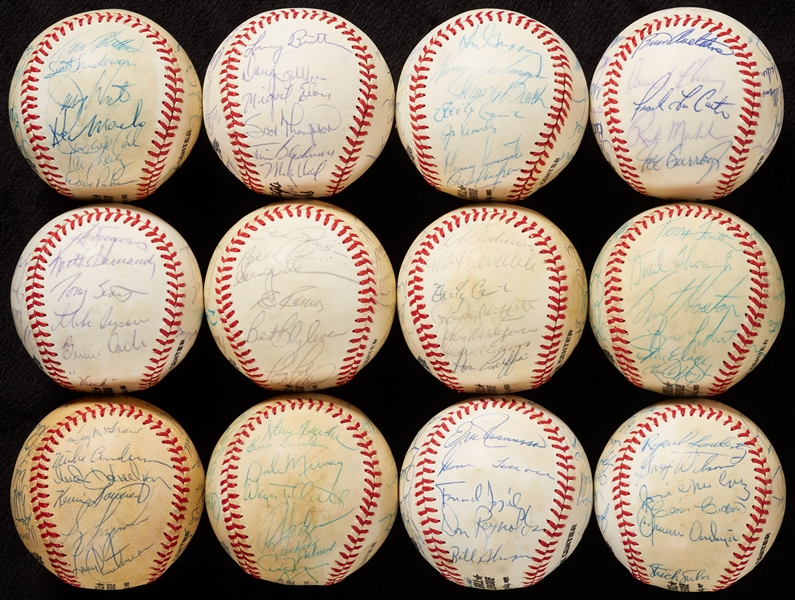 1979 National League Team-Signed Baseballs Group (12)