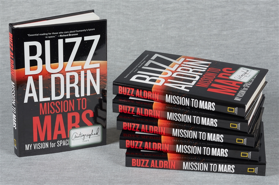 Buzz Aldrin Signed Books Group (6)