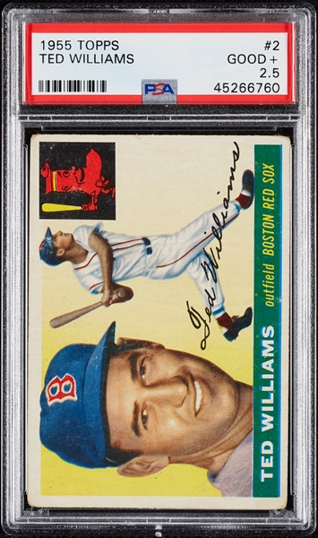 1955 Topps Ted Williams No. 2 PSA 2.5