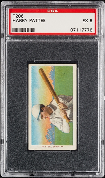 1909-11 T206 Harry Pattee (Sweet Caporal) PSA 5