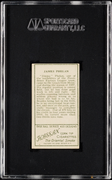 1911 T205 James Phelan (Hassan) SGC 5