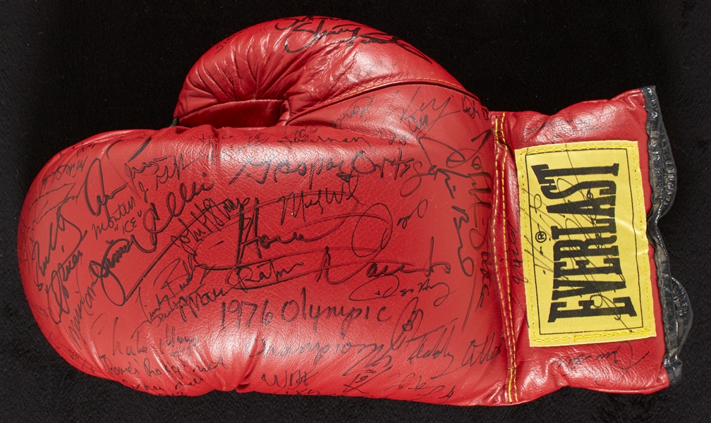 Legendary Boxers Multi-Signed Glove (42) (BAS)