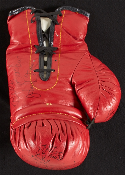 Legendary Boxers Multi-Signed Glove (42) (BAS)