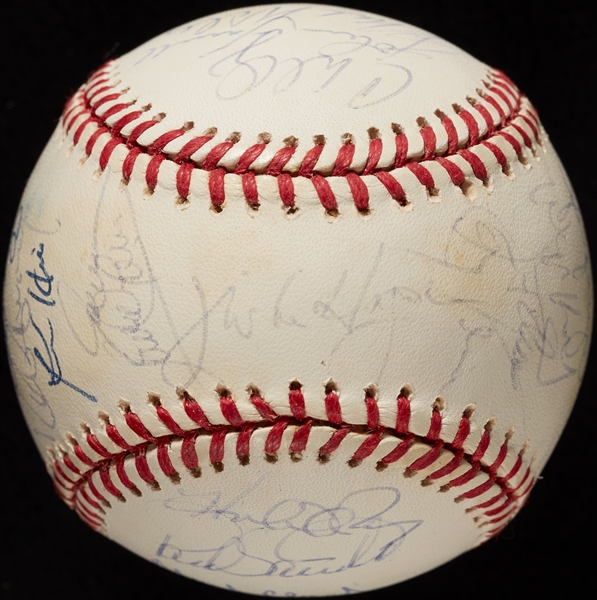 1995 Cleveland Indians A.L. Champs Team-Signed WS Baseball (31) (BAS)