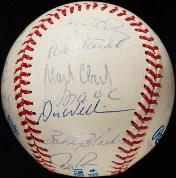 1995 Cleveland Indians A.L. Champs Team-Signed WS Baseball (31) (BAS)
