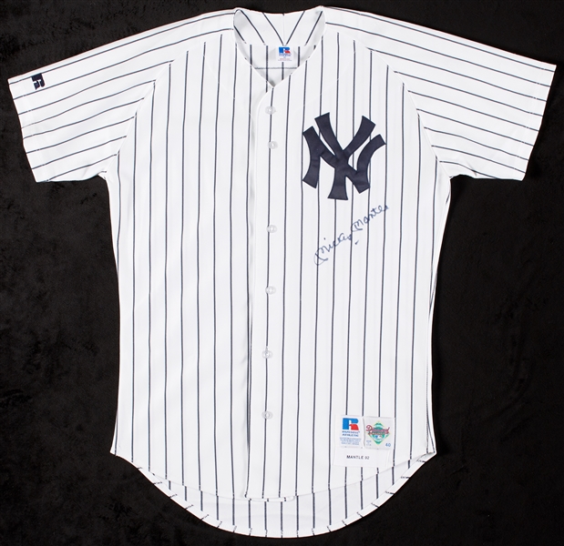 Mickey Mantle Signed Yankees Home Jersey (BAS)