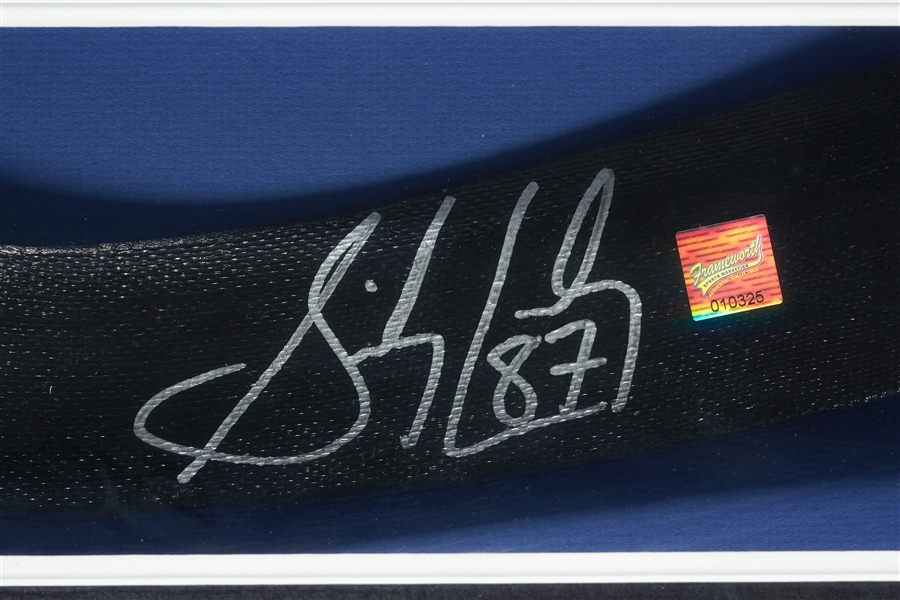 Sidney Crosby Signed Hockey Stick Blade Display (Frameworth)