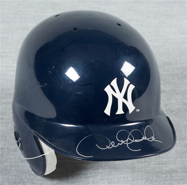 Derek Jeter Signed Yankees Mini-Helmet (Steiner)
