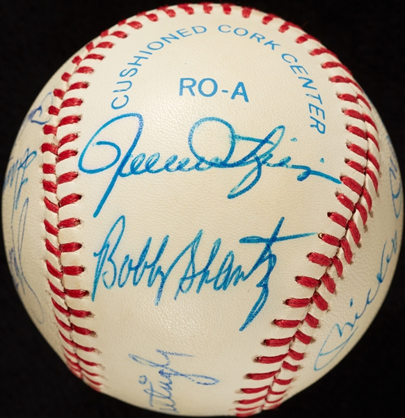 MVP Multi-Signed OAL Baseball with Mickey Mantle (BAS)