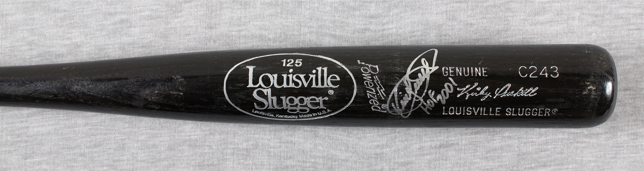 Kirby Puckett 1986-89 Game-Used & Signed Louisville Slugger Bat Inscribed HOF 2001 (BAS)
