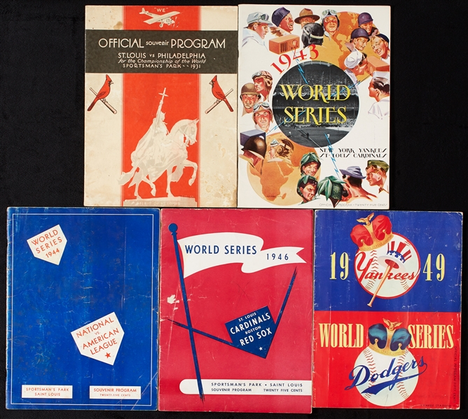 1931-49 World Series Programs (5)