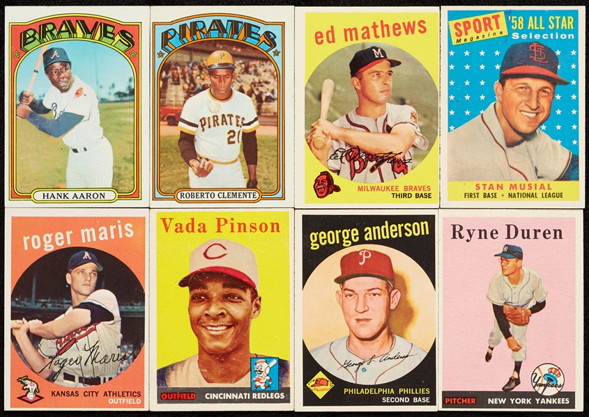 1955-75, Plus Modern Baseball HOFers, Stars, Rookies and More (200)