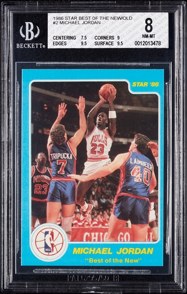 1985 Star Co. Best of the New/Old Set with Michael Jordan BGS 8 (8)