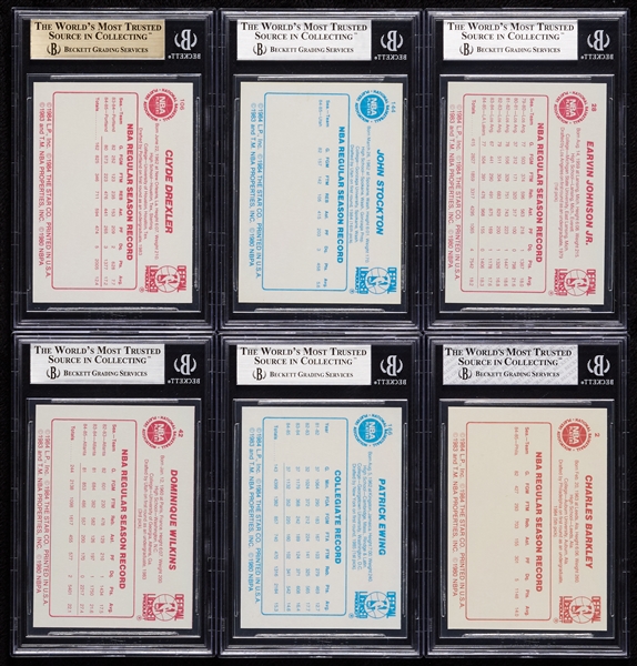 1985-86 Star Co. Complete Set with Michael Jordan BGS 9.5 (172)