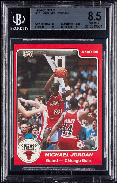 1984-85 Star Co. Michael Jordan XRC No. 101 BGS 8.5