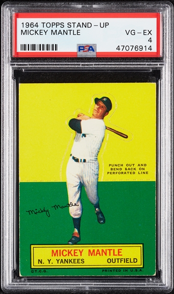 1964 Topps Stand-Up Mickey Mantle PSA 4