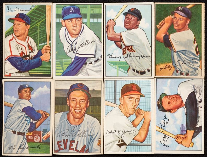 1952 Bowman Baseball Partial Set With HOFers (118)