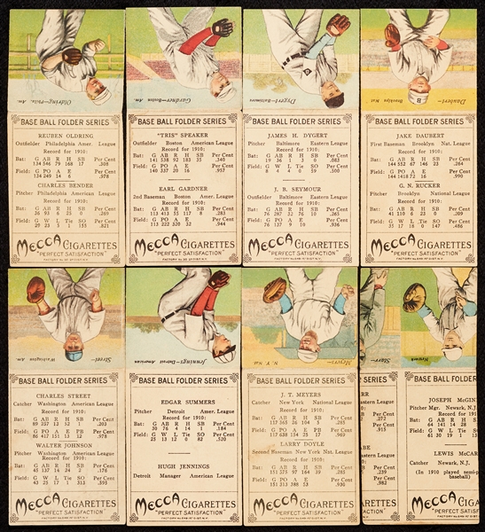 1911 T201 Mecca Double Folders Group, Five Hall of Famers (16)