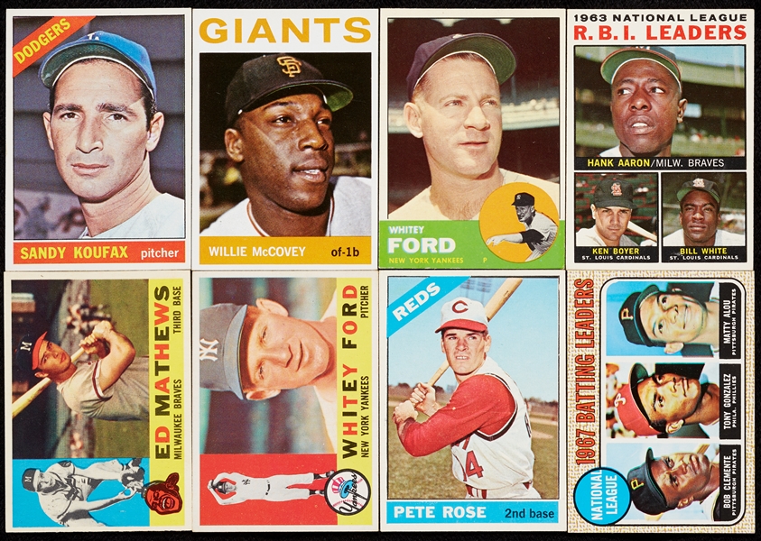 1960s Topps Baseball High-Grade HOFers and Stars Group (14)