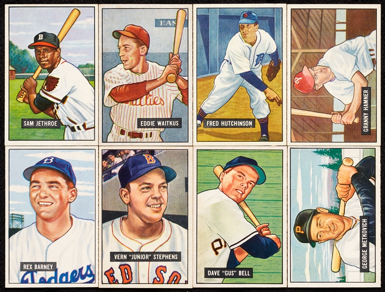1951 Bowman Baseball High-Grade Commons With Rookies, Highs (73)