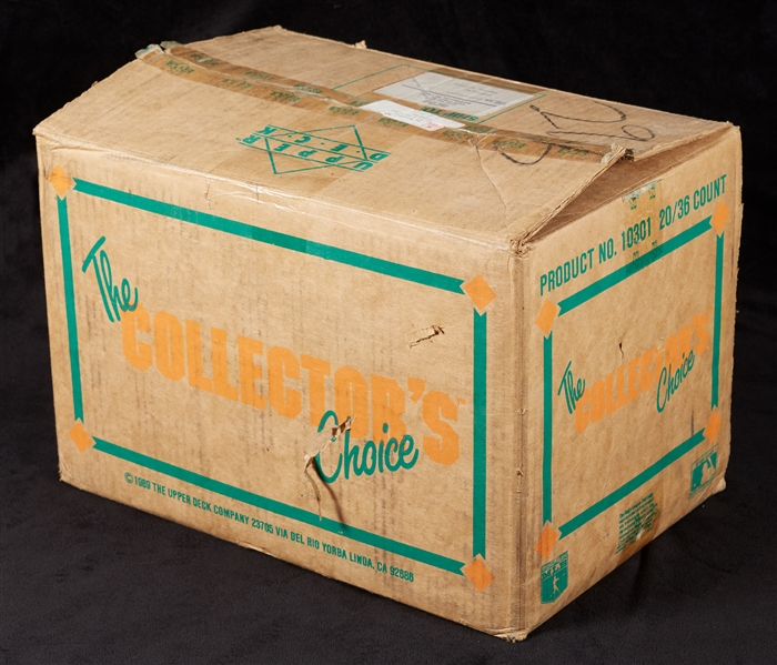 1989 Upper Deck Low Series Baseball Wax Box Group in Original Case (8) (BBCE)