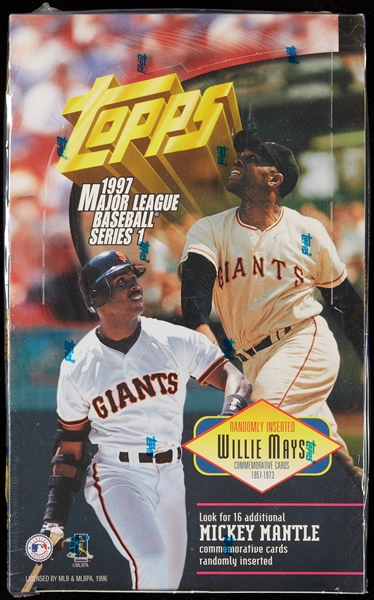 1997 Topps Baseball Series 1 Wax Boxes Group (10)