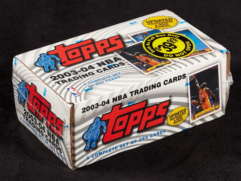 2003-04 Topps Basketball Complete Factory Sealed Set (265)