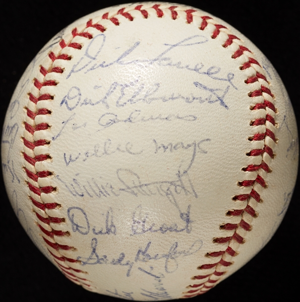 1964 National League All-Star Team-Signed ONL Baseball with Roberto Clemente (26) (BAS)