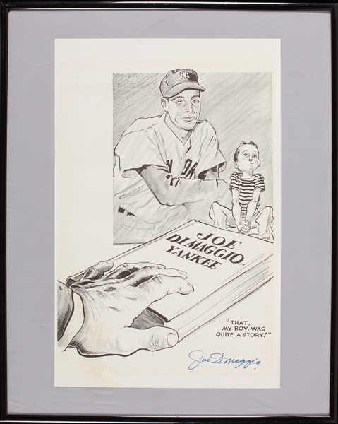 Joe DiMaggio Signed Print (BAS)