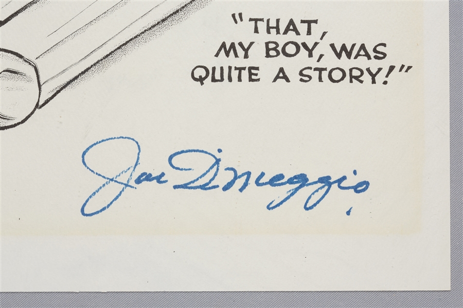 Joe DiMaggio Signed Print (BAS)