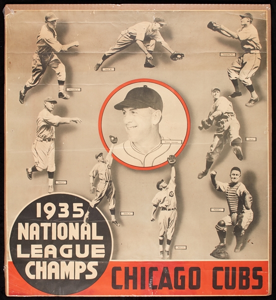 1935 Chicago Cubs NL Championship Poster