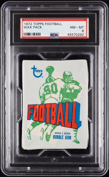1972 Topps Football Wax Pack (Graded PSA 8)