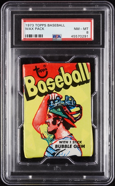 1973 Topps Baseball Wax Pack (Graded PSA 8)
