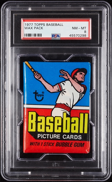 1977 Topps Baseball Wax Pack (Graded PSA 8)