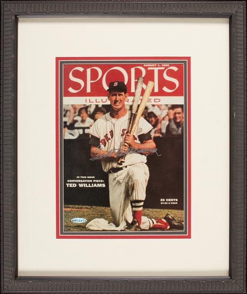 Ted Williams Signed Sports Illustrated Framed Print (UDA)