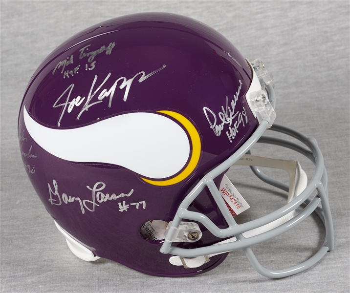 Minnesota Vikings Super Bowl IV Multi-Signed Full-Size Helmet (JSA)