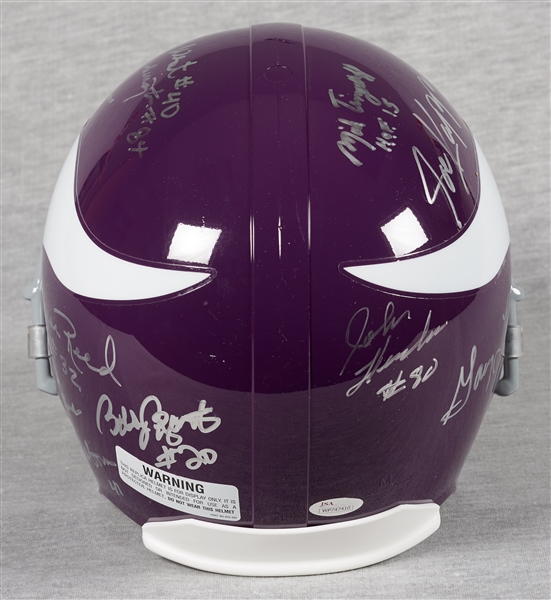 Minnesota Vikings Super Bowl IV Multi-Signed Full-Size Helmet (JSA)