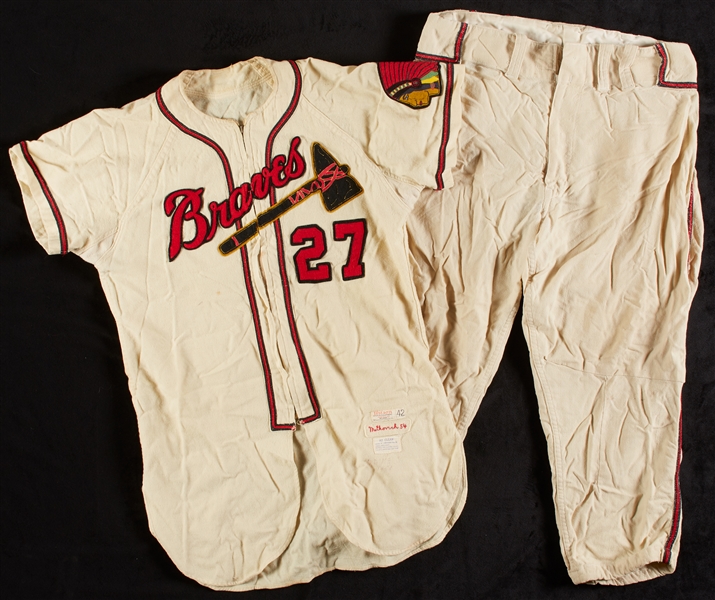 George Metkovich 1954 Milwaukee Braves Game-Worn Road Jersey and Pants