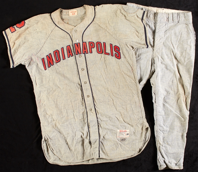 Don Pavletich 1961 Indianapolis Indians Game-Worn Road Jersey with Pants