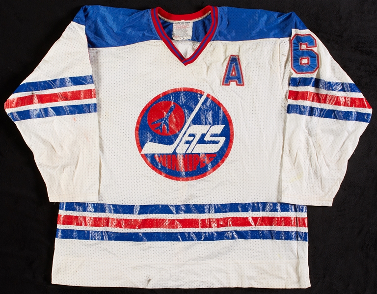 Ted Green 1977-78 WHA Winnipeg Jets Game-Worn Home Jersey