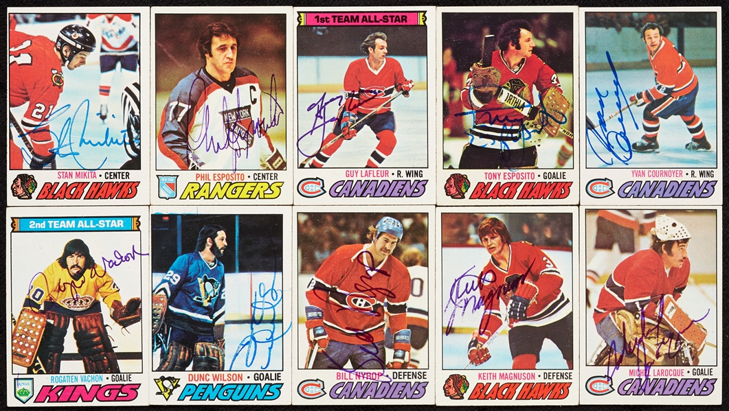 Signed 1977-78 Topps Hockey Group (170) 