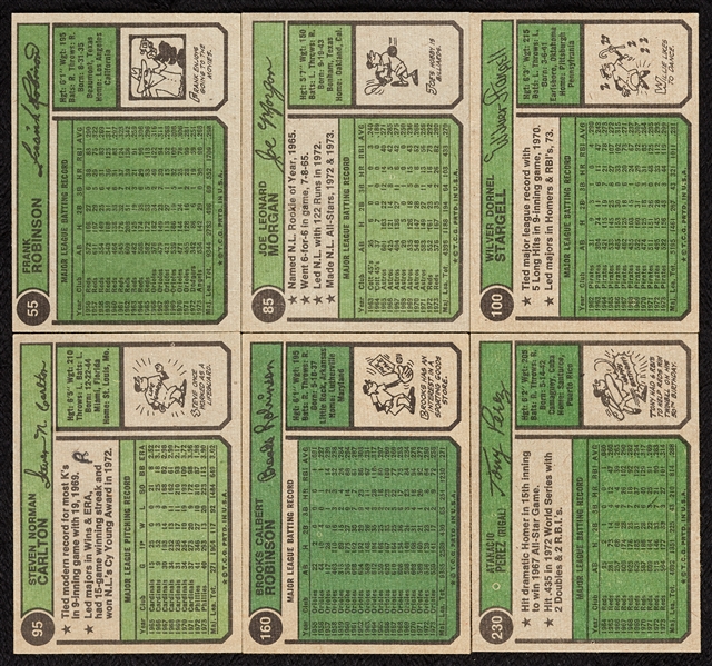 1974 Topps Baseball Partial Set With 159 Autographs, Plus Checklists, Traded, Four Washington Variations (604)