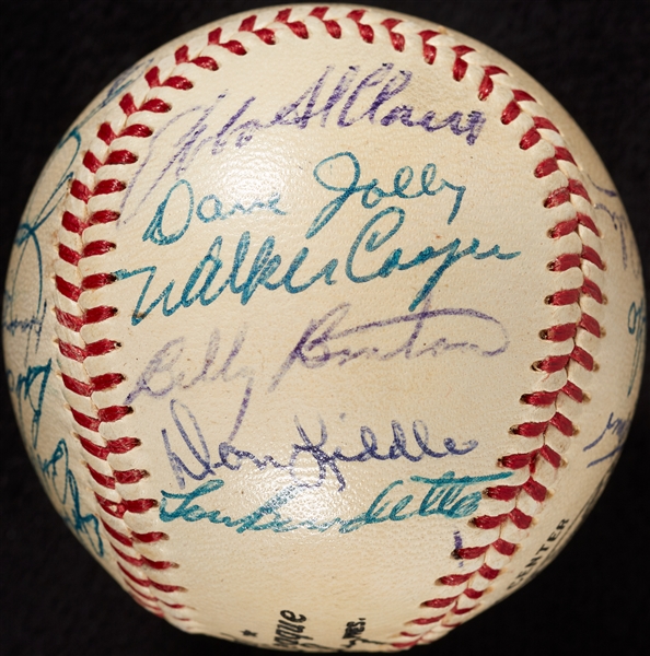 1953 Milwaukee Braves Team-Signed ONL Baseball (BAS)