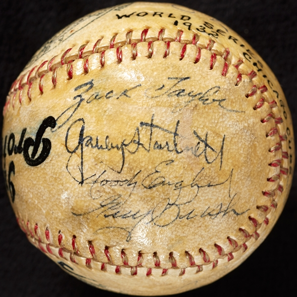 1932 Chicago Cubs World Series Multi-Signed Baseball (14) (BAS)