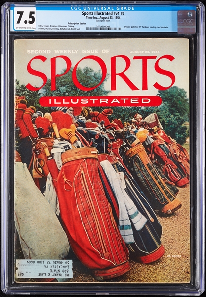 Sports Illustrated Issue No. 2  (Aug. 23, 1954) Graded CGC 7.5