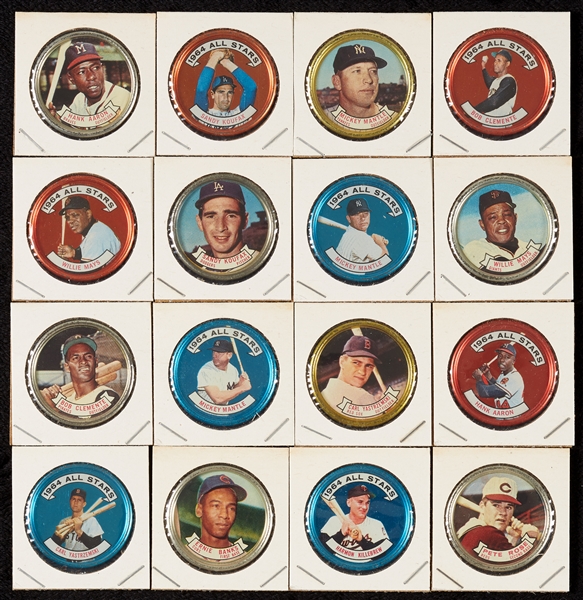 1964 Topps Baseball Coins Complete Set With Three Variations (167)
