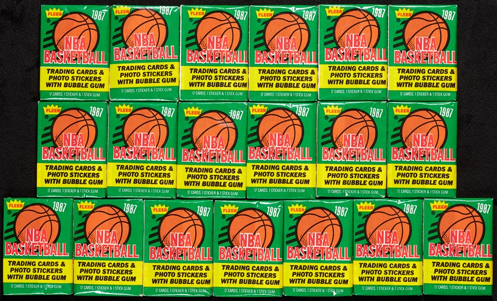 1987-88 Fleer Basketball pack group (19)