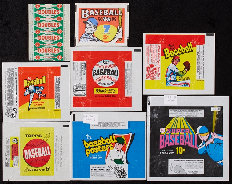 Large Group 1951-78 Baseball Card Wrappers (39)